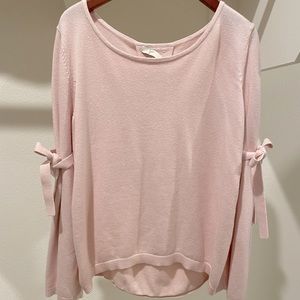 Joie Pink bow sweater one size